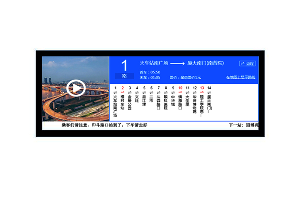 29" LCD Stretched Screen for Bus