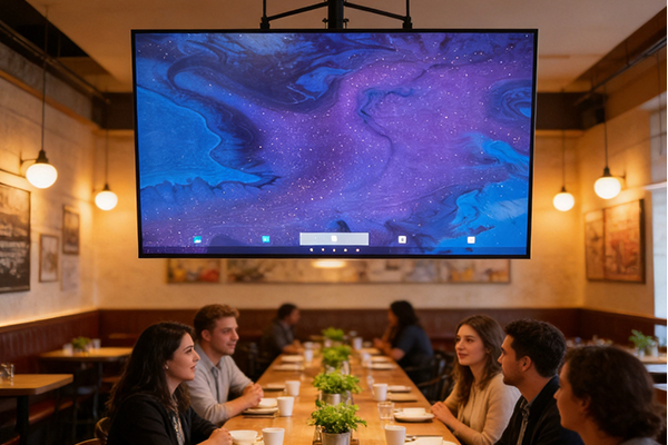 <strong>6.9mm Ultra-Narrow Bezel 4K Ultra-HD Digital Display</strong>